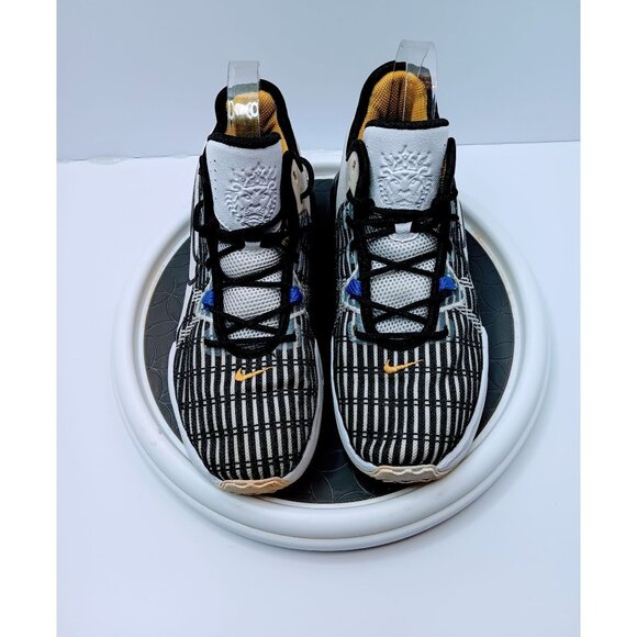 Nike Other - Nike Lebron Witness 6 Basketball Shoes Black/White/Gold Size 5 Youth
